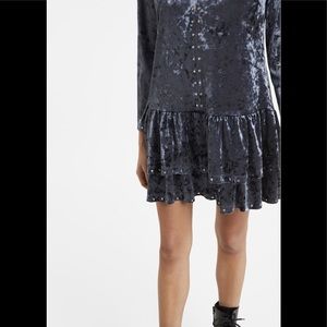 Lauren Vidal Crushed Velvet Dress